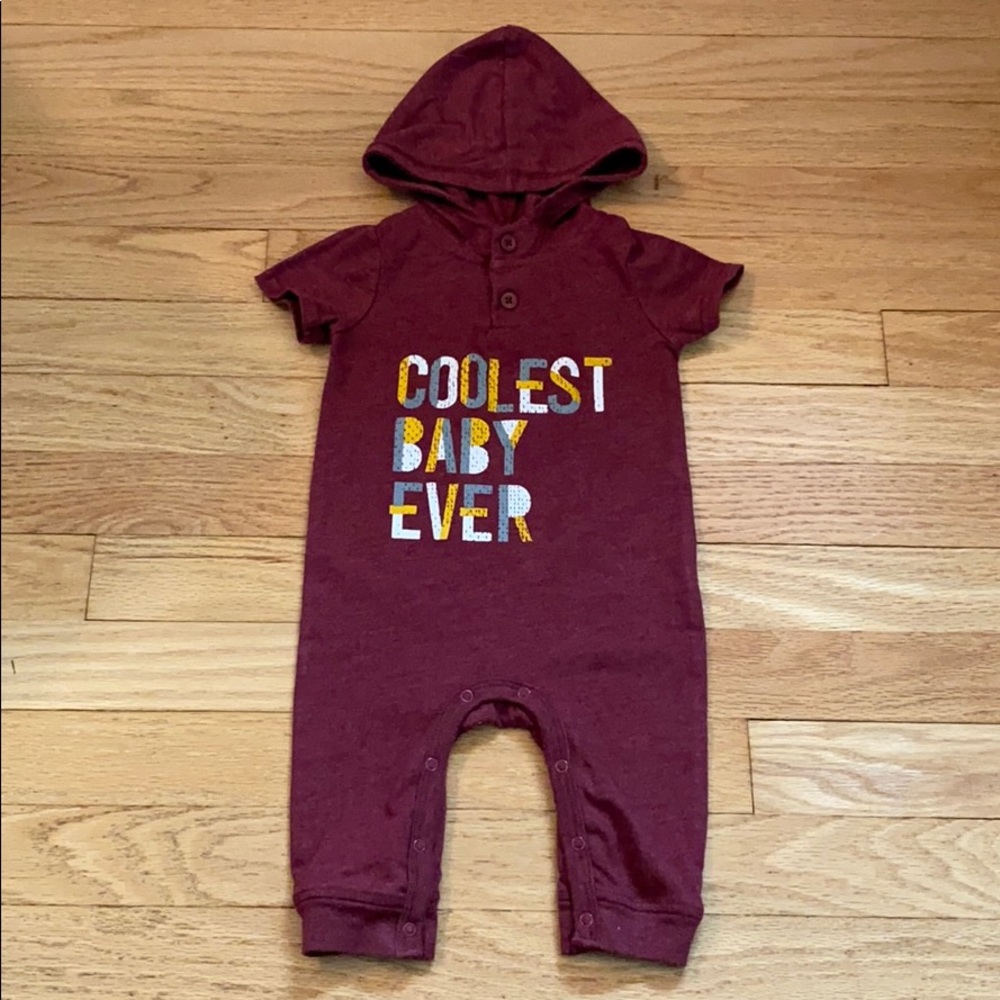 Burgundy Romper
